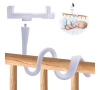 Soiftra Support pour babyphone - Pliable - Flexible - Avec clip pour fixer le babyphone - Compatible avec la plupart des moniteurs pour berceaux - Vérifiez l'état de votre bébé à tout moment