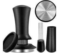 Soiftra Tamper régulateur de pression 51 mm avec échelle et force réglable - Lot de 3 tamper pour expresso, compatible avec Delonghi et tous les porte-filtres standard
