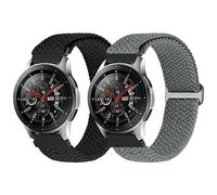 SOiiKE 22mm Bracelet en Nylon Tressé Compatible avec Xiaomi Redmi Watch 5 Active/5 Lite/Garmin Venu 3/Venu 2/Forerunner 255/265/Vivoactive 4/Amazfit GTR 2/GTR 3/GTR 3 Pro/GTR 4/Amazfit Bip 6/Bip 5