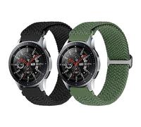 SOiiKE 22mm Bracelet en Nylon Tressé Compatible avec Xiaomi Redmi Watch 5 Active/5 Lite/Garmin Venu 3/Venu 2/Forerunner 255/265/Vivoactive 4/Amazfit GTR 2/GTR 3/GTR 3 Pro/GTR 4/Amazfit Bip 6/Bip 5