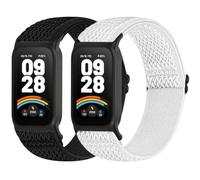 SOiiKE Bracelet en Nylon Elastique Compatible avec Xiaomi Smart Band 9 Active/Redmi Smart Band 3, Bracelet de Rechange Respirant Confortable et Ajustable Sport pour Femmes Hommes