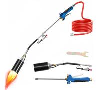 Soiiw Torche à propane pour élimination des mauvaises herbes, 1 200 000 BTU, chalumeau avec déclencheur turbo et tuyau de 3m, pour désherbage par flamme, toiture, fonte de glace et neige