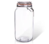 Słoik patentowy - Orion - 2L - Verre épais - Fermeture hermétique - Orange