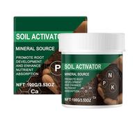 Soil Activator Booster, Plant Nutrient Enhancer, 2.17x2.56 inches Mineral Rich Formula, Organic Growth Supplement, Root Promoter for Lawn Flower Houseplant Gardening Use