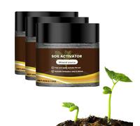 Soil Activator for Plants, Soil Pro Activator Organic Water - Soluble Soil Improvement Loosening Agent - Boost Root Development & Plant Growth for Vegetables, Flowers, Lawns, Gardens (120G,3PC)
