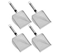 Soil Sifter Shovel for Gardening - Heavy Duty Stainless Steel Screening Scoop, Fine Mesh Compost Filtering Shovel, Ergonomic Portable Garden Tool | Seed Starting Prep, Sand Sifting, Potting Mix
