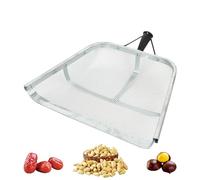 Soil Sifter, Stainless Steel Garden Shovel, Ergonomic Handle Sieve, Heavy-Duty Construction, Multipurpose Outdoor Use, 43x33cm/16.93x12.99 inches, Silver, 1 Pack, 702g