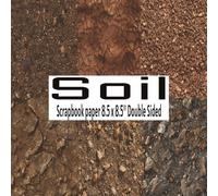 Soil Texture Scrapbook Paper: 8.5 x 8.5" 20 Double Sided Dirt Soil Pattern Sheets for Scrapbooking, Decorative Scrapbooking Craft Pages for Gift Wrapping, and Card Making, Journaling, Mixed Media