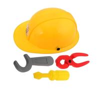 SOIMISS 1 Ensemble Ensemble d'ingénieur pour Enfants Faire Semblant d'outils de réparation de Jeu clé à Jouets Trousse à Outils pour Filles Casque pour Enfants Engrenages Plastique