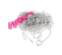 SOIMISS 1 ensemble Perruque Femme Grise pour Déguisement Halloween et Cosplay pour Costumes Traditionnels et Performances Théâtrales