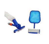 SOIMISS 1 Ensemble Set de Nettoyage de Piscine avec Tête Aspiration à Jet et Canne Bleu Outils de Nettoyage Efficaces pour Piscine