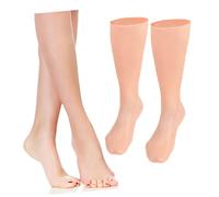 SOIMISS 1 Paire Chaussettes Exfoliantes Hydratantes Long Chaussettes Fendues Au Sec Duveteux Dame Fissuré Pédicure Pendant La Nuit Exfolier Chaussettes De Réparation De Sebs