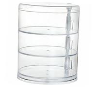 SOIMISS 1 Pièce Boîte de Rangement Rotative Multi Couches Transparente pour Cosmétique Organiseur Pratique pour Bureau et Coiffeuse