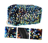 SOIMISS 1 Trousse De Maquillage Fourre-Tout À Paillettes Petite Trousse De Toilette De Voyage Trousse De Maquillage Portable pour Femmes Paillettes Colorées Trousse De Toilette