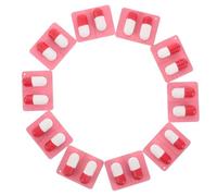 SOIMISS 10 Capsules Médecin Garçon et Filles, Faux Comprimés Rose, Kit Jeu de Rôle Docteur, Accessoire Halloween, Blague et Jeu D’Imagination pour Garçon Fille Bas Âge, 10 Pièces