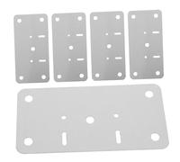 SOIMISS 10 ensembles Kit Réparation Charnières Meuble Plaques Renfort Charnière avec Vis pour Armoires Cuisine Durables et Faciles à Installer
