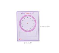 SOIMISS 10 Feuilles De Papier Scolaire Pour Lire L'Heure Papier Éducatif Pour Enfants Horloge D'Apprentissage Imprimable Pages D'Apprentissage De L'Horloge