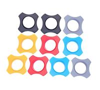 SOIMISS 10 pièces Anneaux Caoutchouc Antidérapants pour Microphone Protection Roulement et Choc Compatible Plupart des Microphones Standards Orange Bleu Noir Gris Rouge pour Utilisation