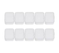 SOIMISS 10 Pièces Boîte de Rangement Portable Rectangulaire en Plastique Transparent Légère Couvercle, pour Bonbons et Friandises, Design Élégant et Fonctionnel