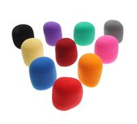 SOIMISS 10 pièces Bonnette Microphone Mousse Colorée Pare Brise Vent Protection Humidité et Impact Convient pour Ktv Spectacles Tv et Danse