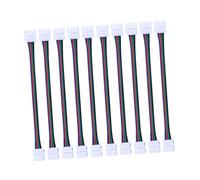 SOIMISS 10 pièces Connecteur LED Broches pour Bandes Rgb Câble sans Soudure pour Connexion Étanche et Non Étanche de Rubans Lumineux