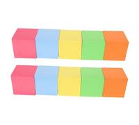 SOIMISS 10 Pièces Cubes Mousse Colorés pour Garçon Fille Blocs Éducatifs Géométriques et Portables Jouets Dapprentissage pour Créativité et Modélisation