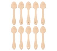 SOIMISS 10 Pièces de Poignées D'éventail en Bois Beige, Manche Confortable et Compatible pour Projets Créatifs et Peinture, Accessoires Traditionnels au Charme Rustique