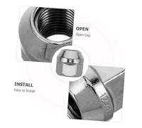 SOIMISS 10 pièces Écrous de Roue Acorn Ouverts pour Flasques de Roue et Pneus de Remorque Résistants et Faciles à Installer pour Modifications Automobiles