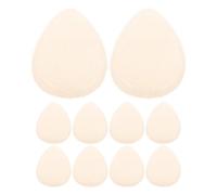 SOIMISS 10 Pièces Éponges Silicone Transparentes Ergonomiques Applicateurs Non Absorbants pour Fond de Teint Liquide et Correcteur Faciles à Nettoyer et Adaptées à Types de Peau