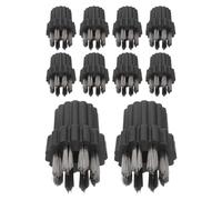 SOIMISS 10 pièces Kit de Têtes de Brosse Acier pour Nettoyeur Vapeur Domestique Accessoires Polyvalents pour Nettoyage Profondeur des Sols et Surfaces Difficiles