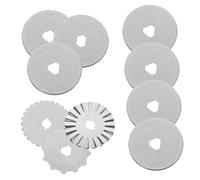 SOIMISS 10 pièces Lames de Rechange pour Cutter Rotatif Accessoires pour Couture Scrapbooking et Travaux Manuels Compatible avec Olfa et Coupe Précise et Durable