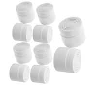 SOIMISS 10 pièces Lot de Boîtes Désodorisantes Vides avec Couvercle Ajouré Diffuseur Air Rechargeable Blanc Boîte Odeur Compacte pour Parfum Dambiance Maison
