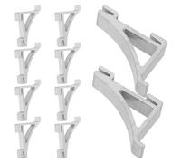 SOIMISS 10 pièces Lot de Clips de Support pour Étagères de Congélateur Aluminium Durables et Faciles à Installer Adaptés Aux Réfrigérateurs Commerciaux et Armoires à Boissons