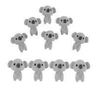 SOIMISS 10 pièces Lot de Figurines Miniatures Koala Résine Accessoires de Jardin Miniature et Porte-clés Créatifs Décorations Micro Paysage pour Bonsaï et Fleurs Ornements Animaux Mignons