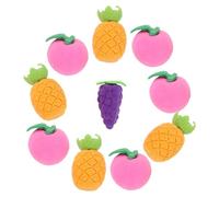 SOIMISS 10 Pièces Mini Erasers Set Cartoon Fruit And Vegetable Designs For Portable Food-shaped Puzzle Erasers For School Classroom Rewards Party Favors And Homework Fun