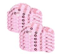 SOIMISS 10 pièces Mini Sequin Baseball Caps for Doll Crafts Small Hats for Miniature House Decoration DIY Accessories and Role Playing