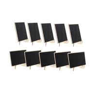 SOIMISS 10 pièces Mini Tableau Ardoise avec Chevalet Support pour Étiquettes de Prix Cartes de Place et Messages Décoratifs pour Fêtes et Restaurants