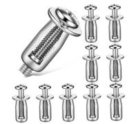 SOIMISS 10 pièces Mur Creux Vis de Fixation pour Plaques Creux et Portes Métalx Écrous Pétales Durables et Stables pour Installation Facile