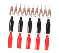 SOIMISS 10 pièces Pinces Crocodile Cuivre Pur et Acier Inoxydable pour Tests Électriques et Bricolage Clips Métalliques Polyvalents pour Multimètre et Projets DIY Couleur Aléatoire