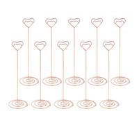 SOIMISS 10 Pièces Porte-pince Photo en Fil de Fer Doré de Cœur 22 Cm pour Décoration de Table Mariage Support Mémo et Menu
