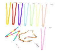 SOIMISS 10 pièces Rubans de Danse Colorés Rubans Artistiques pour Gymnastique Rythmique et Danse pour Garçon Fille et Exercices de Twirling