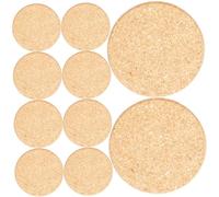 SOIMISS 10 pièces sous Tasse Liège Rond Lot Diamètre Protège Pots de Fleurs et Meubles pour Plantes Intérieur et Bruit