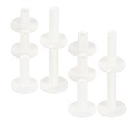SOIMISS 10 Pièces Tee de Golf en Caoutchouc pour Tapis de Frappe, Stable | Usage Intérieur et Extérieur, Base Antidérapante, Conserve Sa Forme, Surface Gaufrée, Blanc