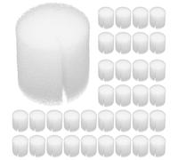 SOIMISS 100 Blocs d'Éponge Hydroponique Blancs pour Culture Hors-Sol 32 sans Terre 100 Pièces Support de Plantation pour Semis sous Serrage Substrat Respirant et Hydratant pour