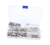 SOIMISS 100 ensembles Cone Spike Rivets For Crafts Metal Leather Decoration DIY Kit With And Safe For Clothing Jackets Jeans And Accessories