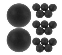 SOIMISS 100 Pièces Boule de Loterie Ronde 40mm en PP Noir, Surface Mate