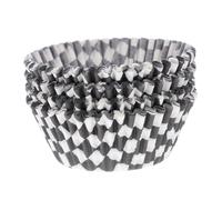 SOIMISS 100 pièces Caissettes Cupcake Papier Noir et Blanc Antigras Muffins Moules Pâtisserie Petits Gâteaux Fête Cuisson