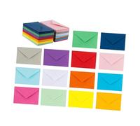 SOIMISS 100 pièces Enveloppes Colorées Petites Enveloppes Budget Multicolores pour Cartes Invitations Lettres et Économies Protection