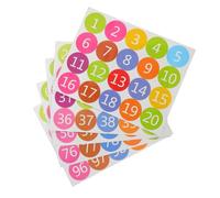 SOIMISS 100 pièces Étiquettes Numérotées Autocollantes Colorées Stickers Adhésifs pour Classe Bureau et Chambre Garçon Fille Faciles à Coller et Retirer Identification Rapide et