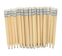 SOIMISS 100 Pièces Mini Crayons de Golf Courts avec Gomme Blanche Crayons Ronds Bois Naturel pour Dessin et Usage Bureau Maison